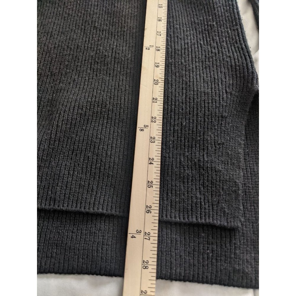 Athleta Bell Sleeve Wool Cashmere Knit Sweater M Crew Neck Pullover Black - Picture 10 of 10